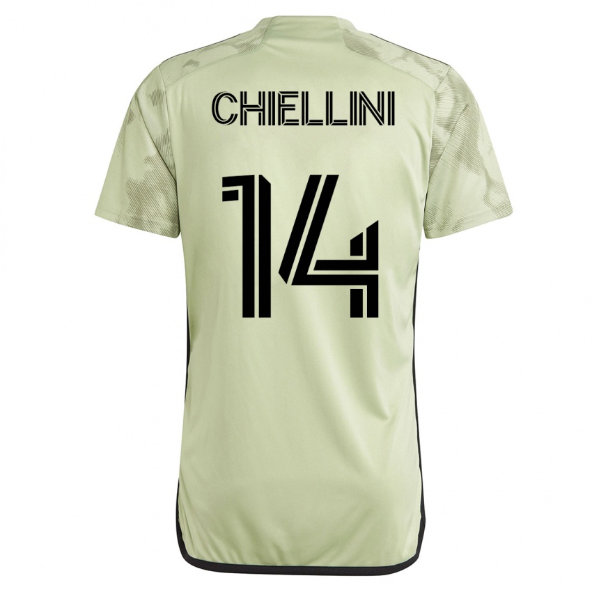 Hombre Camiseta Giorgio Chiellini #14 Verde 2ª Equipación 2023/24 La Camisa