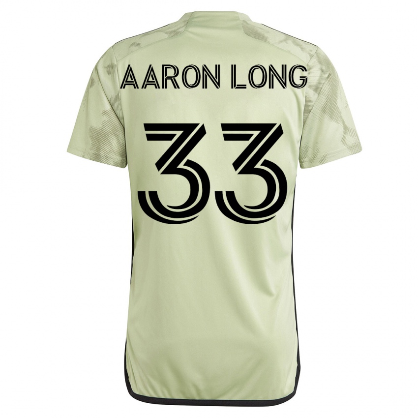 Hombre Camiseta Aaron Long #33 Verde 2ª Equipación 2023/24 La Camisa