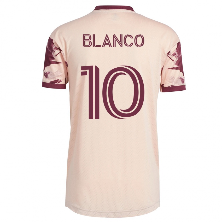 Hombre Camiseta Sebastián Blanco #10 Blanquecino 2ª Equipación 2023/24 La Camisa