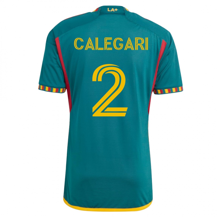 Hombre Camiseta Calegari #2 Verde 2ª Equipación 2023/24 La Camisa