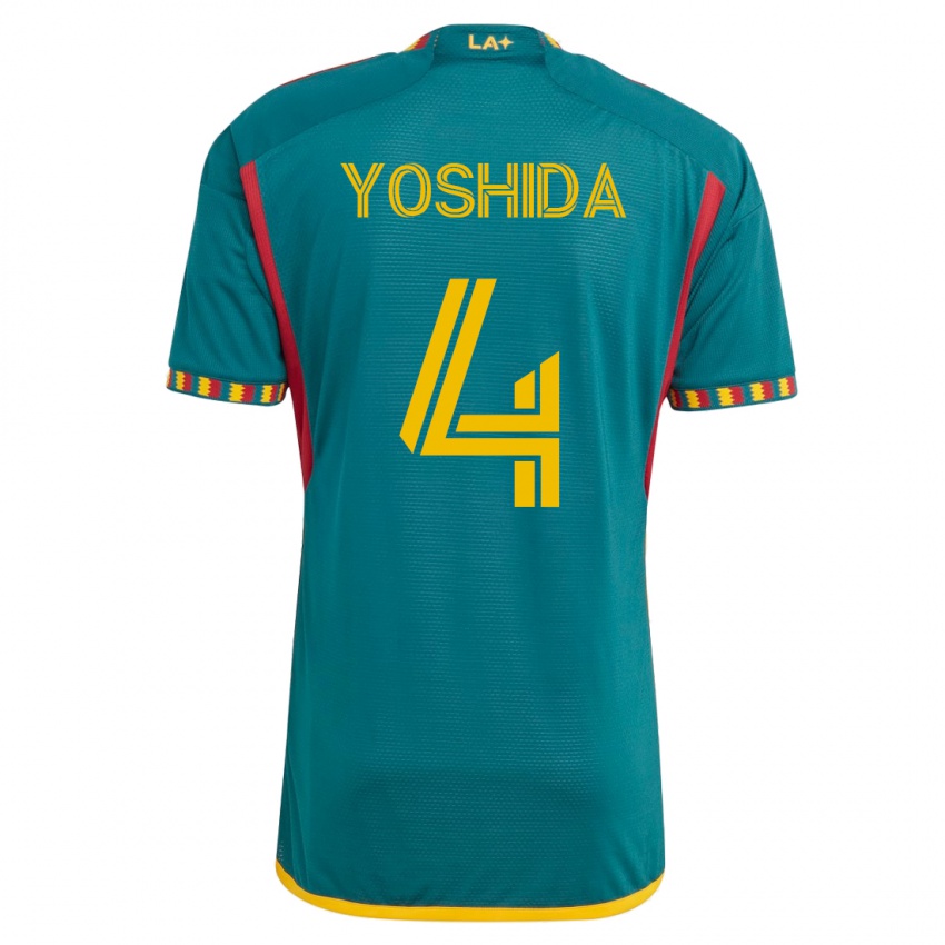 Hombre Camiseta Maya Yoshida #4 Verde 2ª Equipación 2023/24 La Camisa