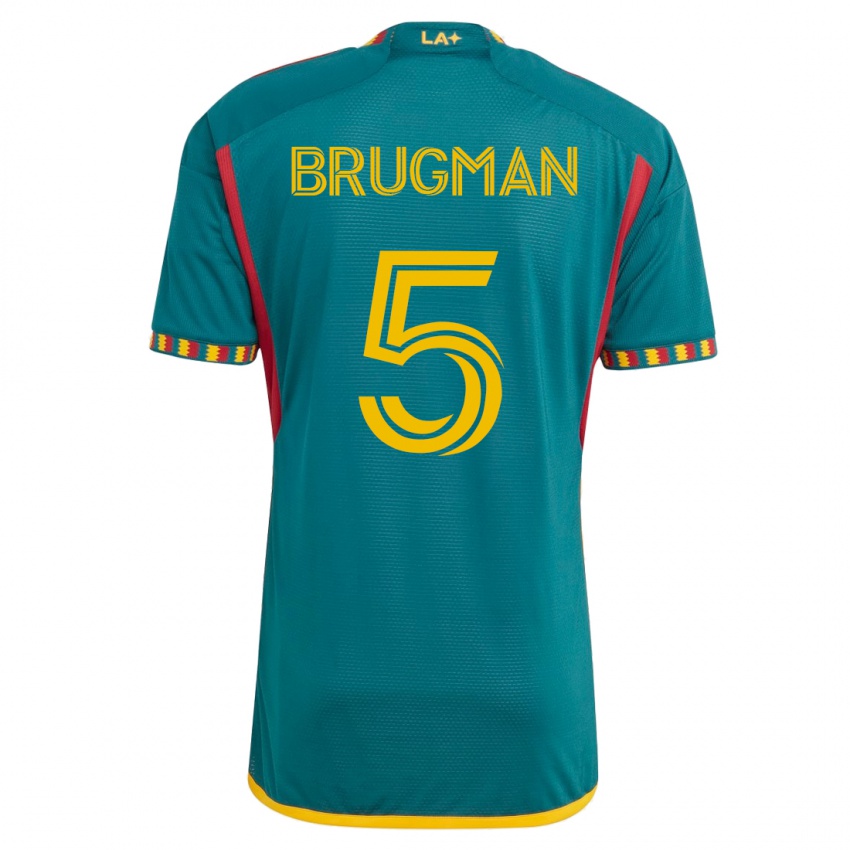 Hombre Camiseta Gastón Brugman #5 Verde 2ª Equipación 2023/24 La Camisa