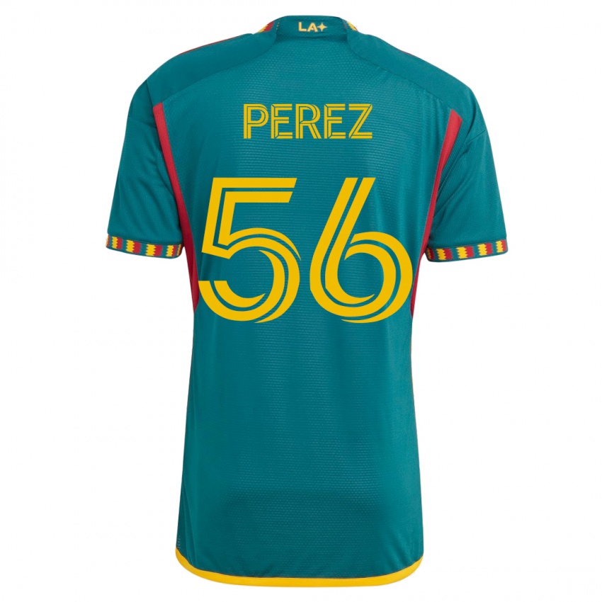 Hombre Camiseta Jonathan Pérez #56 Verde 2ª Equipación 2023/24 La Camisa