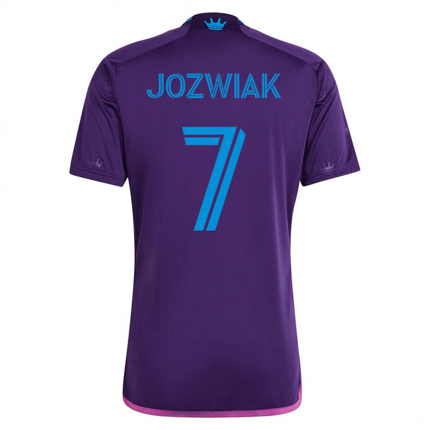 Hombre Camiseta Kamil Józwiak #7 Violeta 2ª Equipación 2023/24 La Camisa