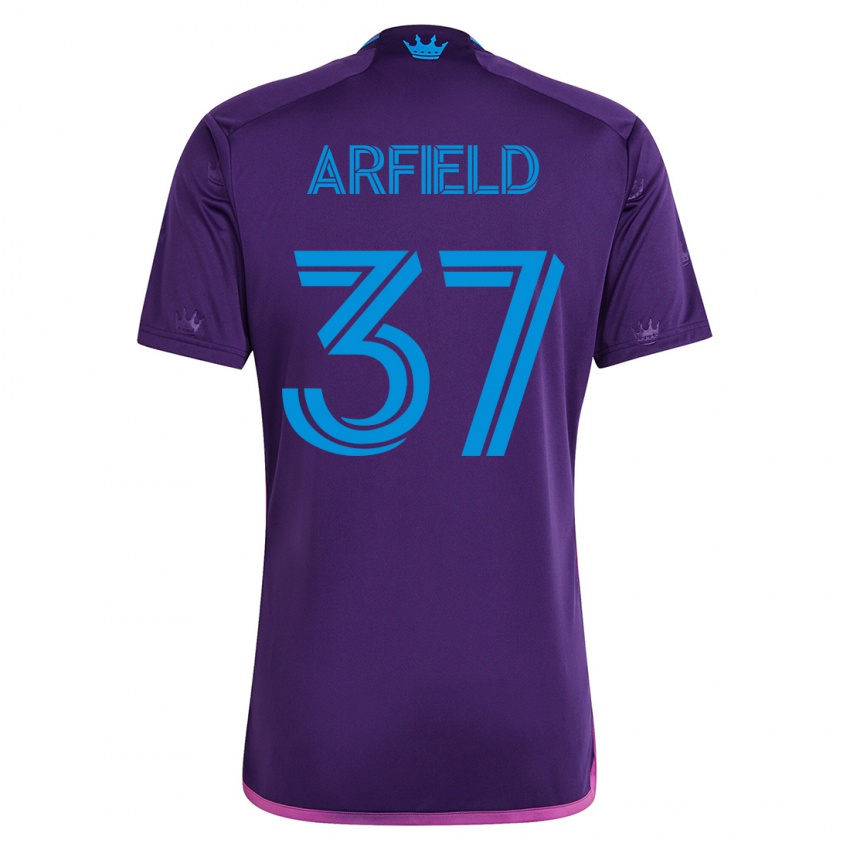 Hombre Camiseta Scott Arfield #37 Violeta 2ª Equipación 2023/24 La Camisa