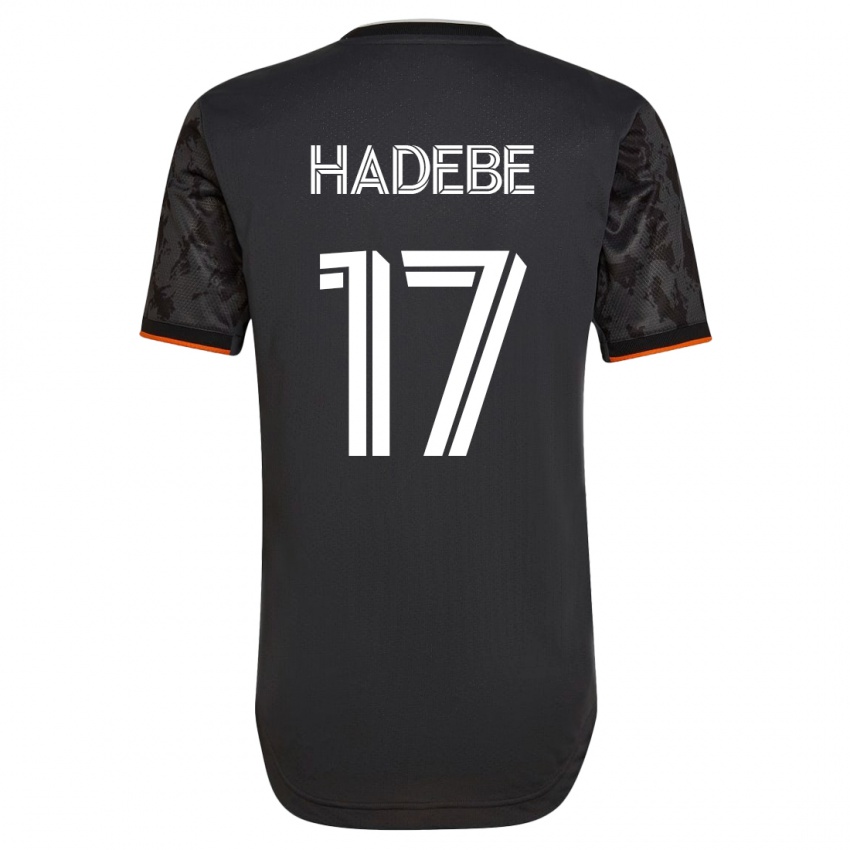 Hombre Camiseta Teenage Hadebe #17 Negro 2ª Equipación 2023/24 La Camisa