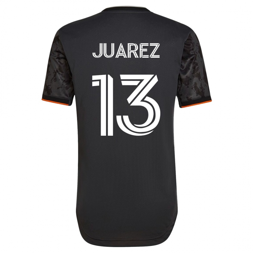 Hombre Camiseta Jathan Juarez #13 Negro 2ª Equipación 2023/24 La Camisa