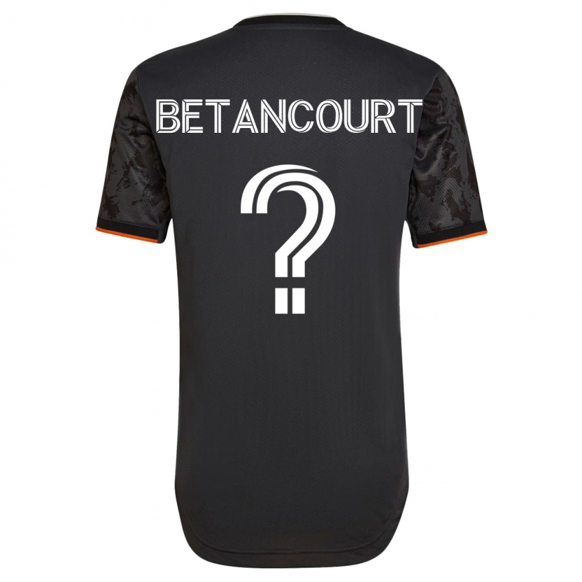 Hombre Camiseta Noah Betancourt #0 Negro 2ª Equipación 2023/24 La Camisa
