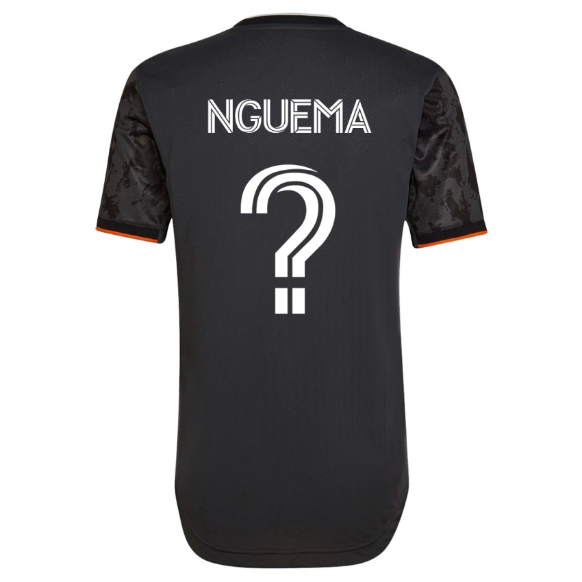 Hombre Camiseta David Ndong Nguema #0 Negro 2ª Equipación 2023/24 La Camisa