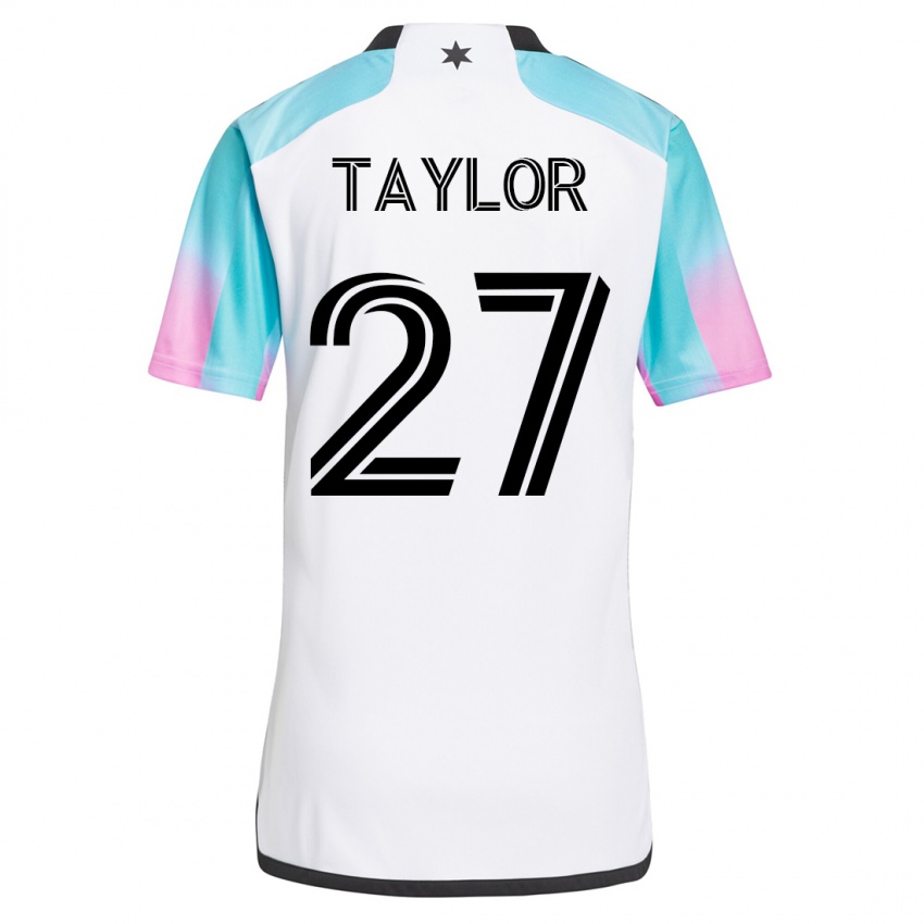 Hombre Camiseta D.j. Taylor #27 Blanco 2ª Equipación 2023/24 La Camisa