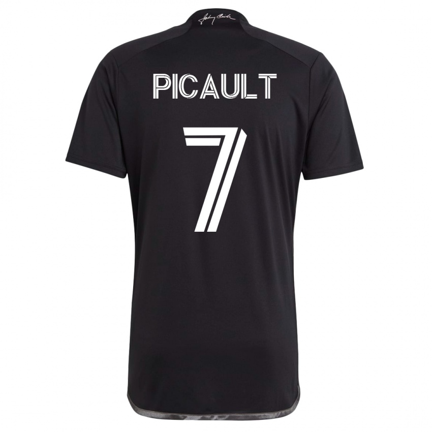 Hombre Camiseta Fafà Picault #7 Negro 2ª Equipación 2023/24 La Camisa