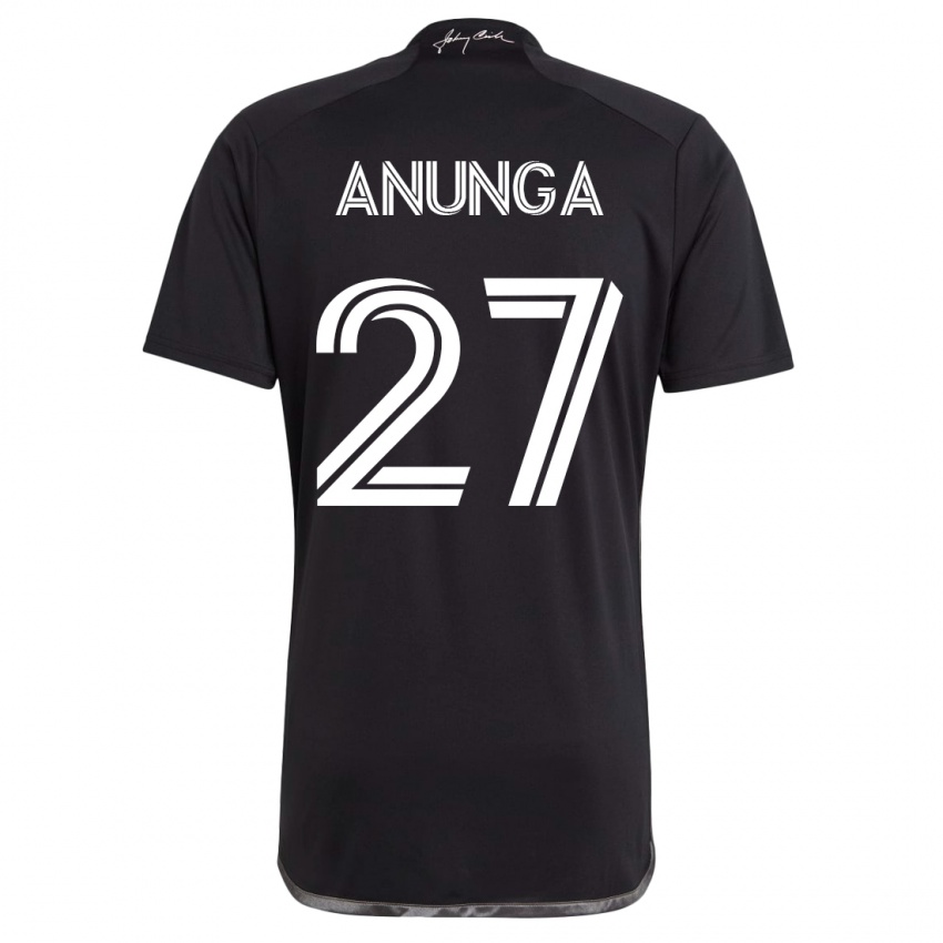 Hombre Camiseta Tah Anunga #27 Negro 2ª Equipación 2023/24 La Camisa