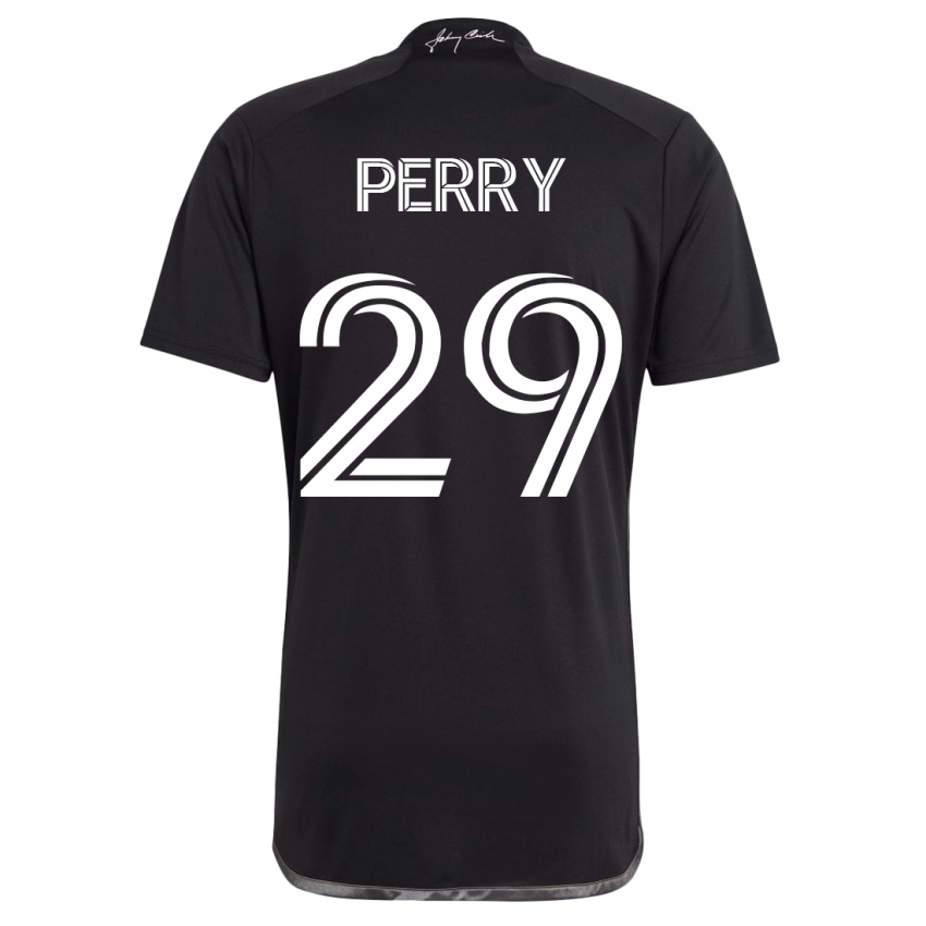 Hombre Camiseta Nebiyou Perry #29 Negro 2ª Equipación 2023/24 La Camisa