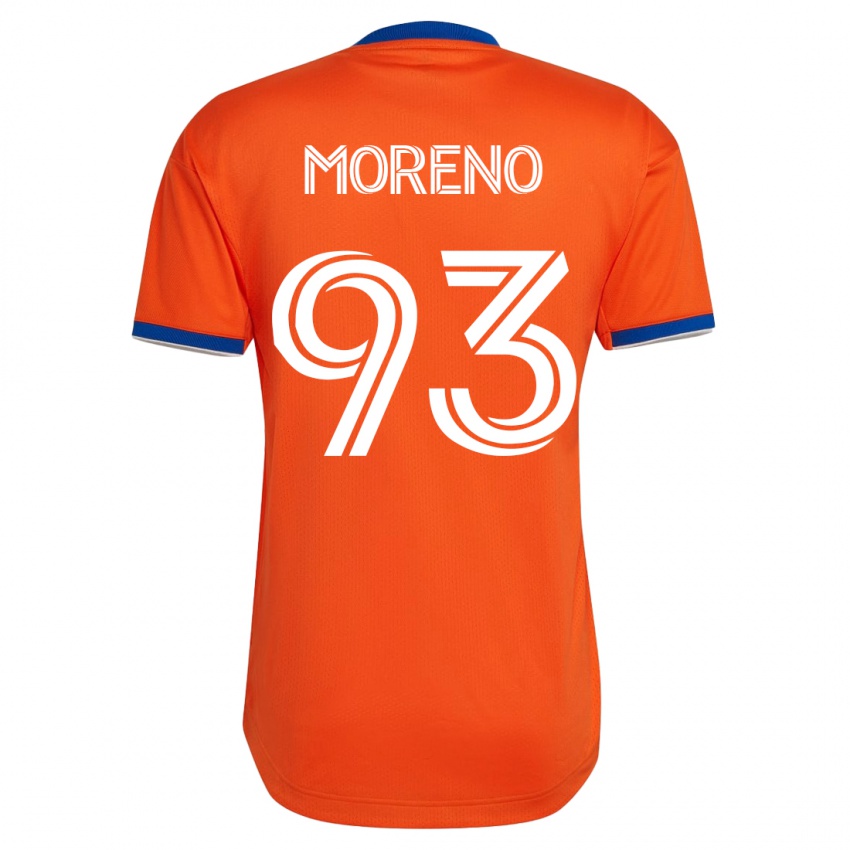 Hombre Camiseta Júnior Moreno #93 Blanco 2ª Equipación 2023/24 La Camisa