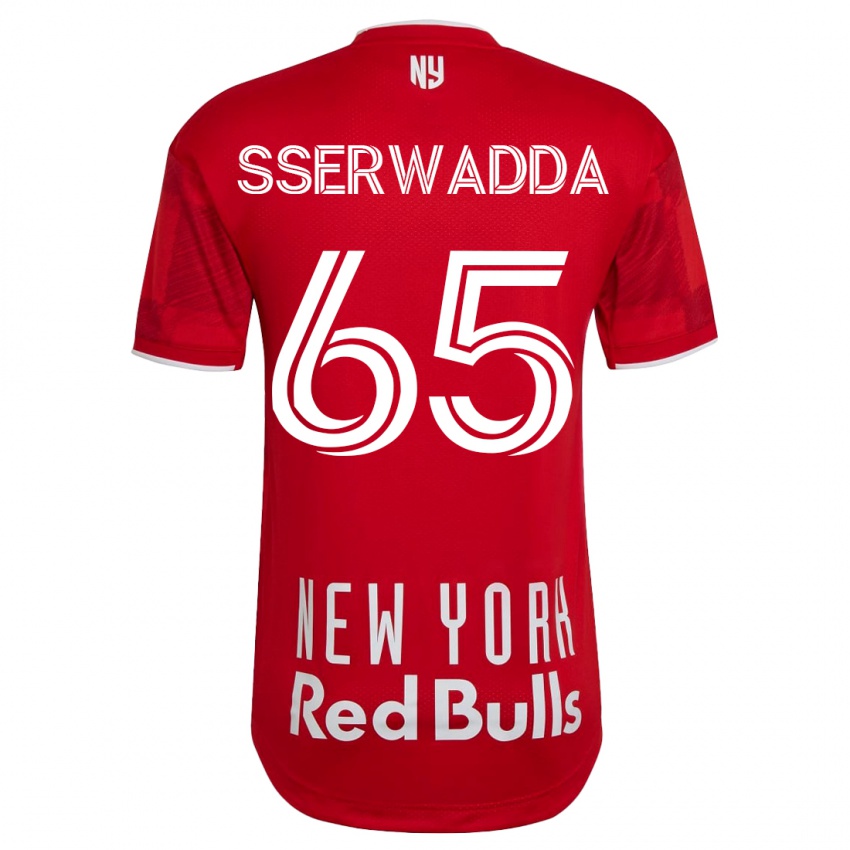 Hombre Camiseta Steven Sserwadda #65 Beige-Dorado 2ª Equipación 2023/24 La Camisa