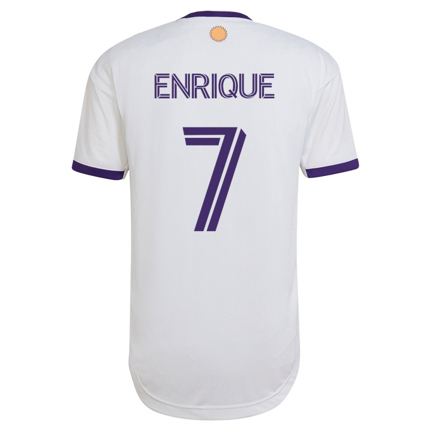Hombre Camiseta Ramiro Enrique #7 Blanco 2ª Equipación 2023/24 La Camisa