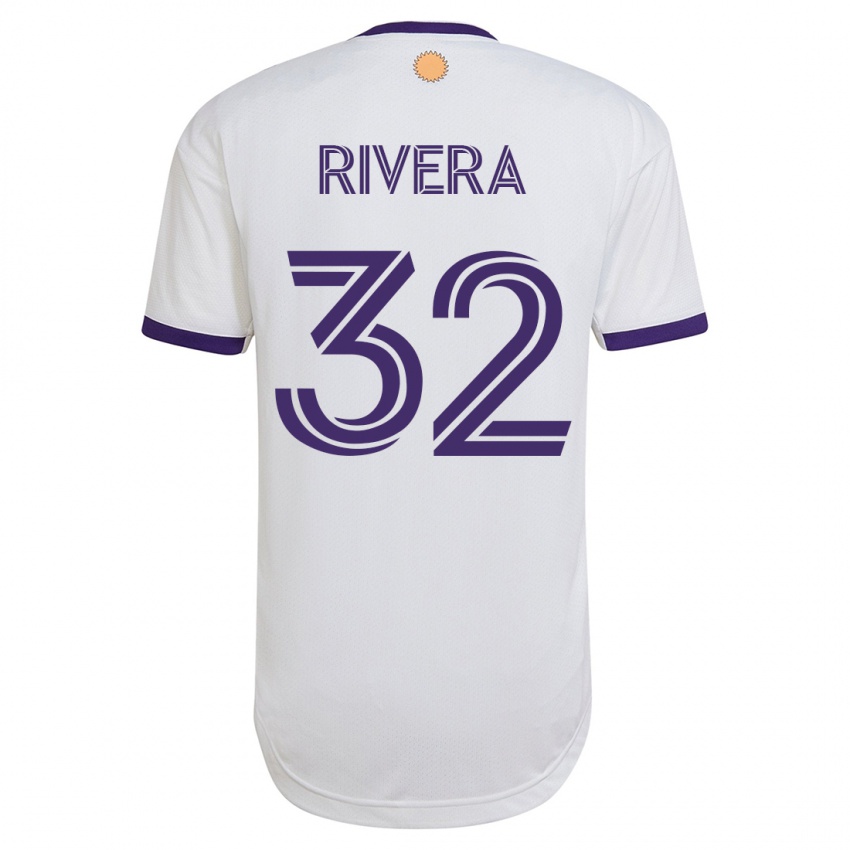 Hombre Camiseta Wilfredo Rivera #32 Blanco 2ª Equipación 2023/24 La Camisa