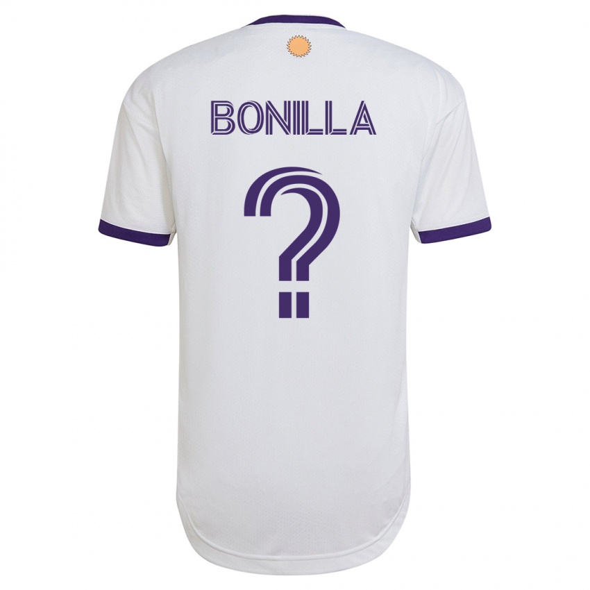 Hombre Camiseta Jarell Bonilla #0 Blanco 2ª Equipación 2023/24 La Camisa