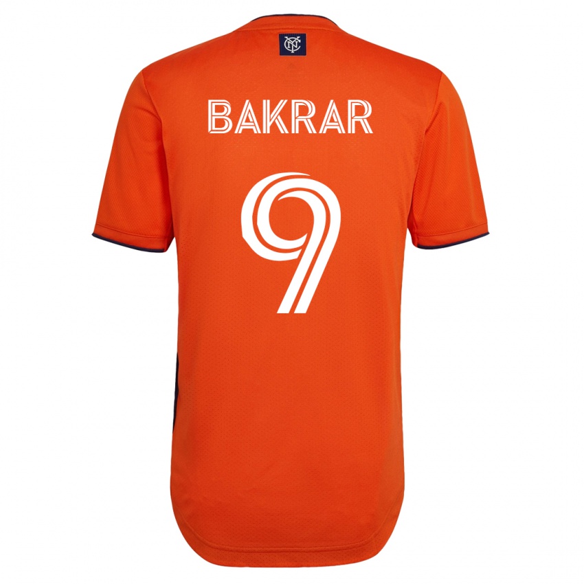Hombre Camiseta Monsef Bakrar #9 Negro 2ª Equipación 2023/24 La Camisa