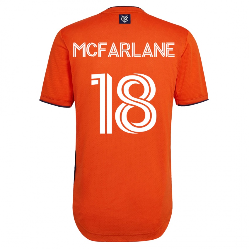Hombre Camiseta Christian Mcfarlane #18 Negro 2ª Equipación 2023/24 La Camisa