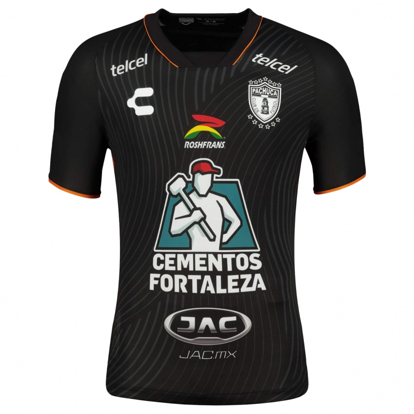 Hombre Camiseta Gustavo Zenteno #117 Negro 2ª Equipación 2023/24 La Camisa