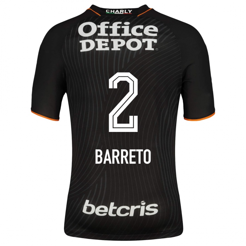 Hombre Camiseta Sergio Barreto #2 Negro 2ª Equipación 2023/24 La Camisa