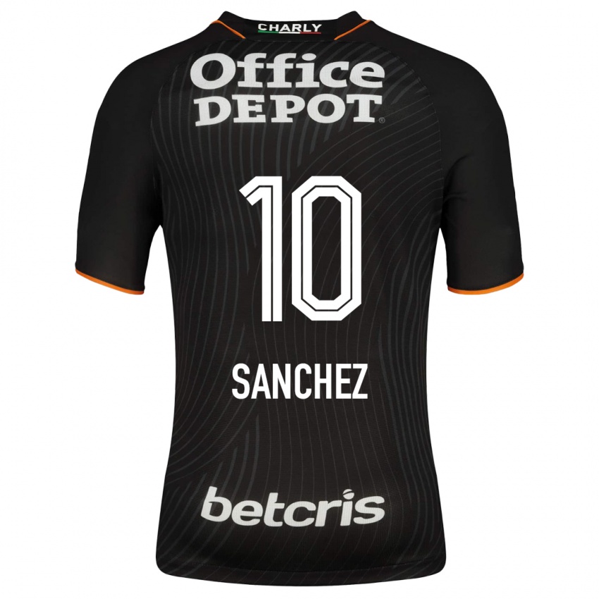 Hombre Camiseta Érick Sánchez #10 Negro 2ª Equipación 2023/24 La Camisa