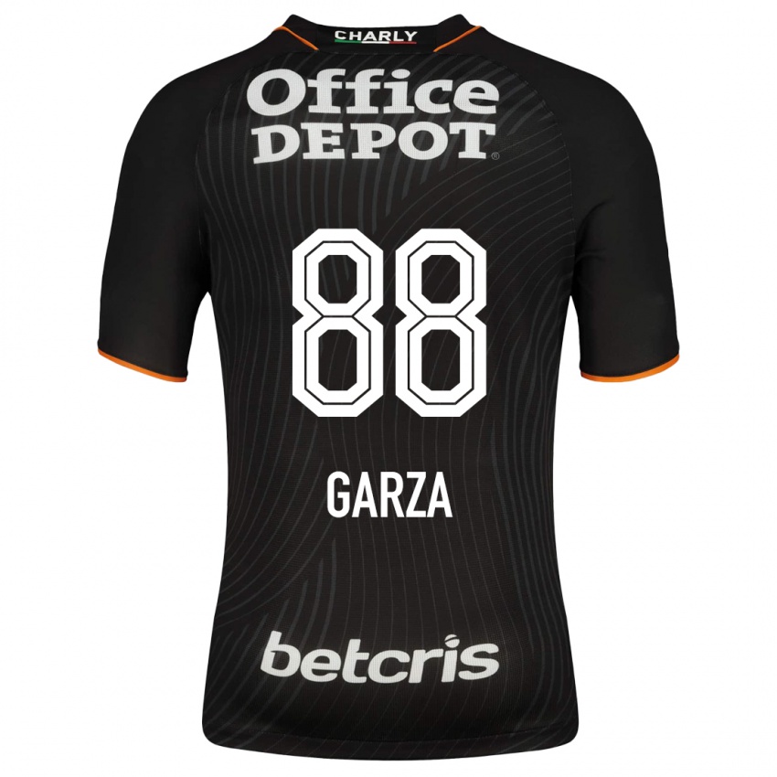 Hombre Camiseta Adrián Garza #88 Negro 2ª Equipación 2023/24 La Camisa