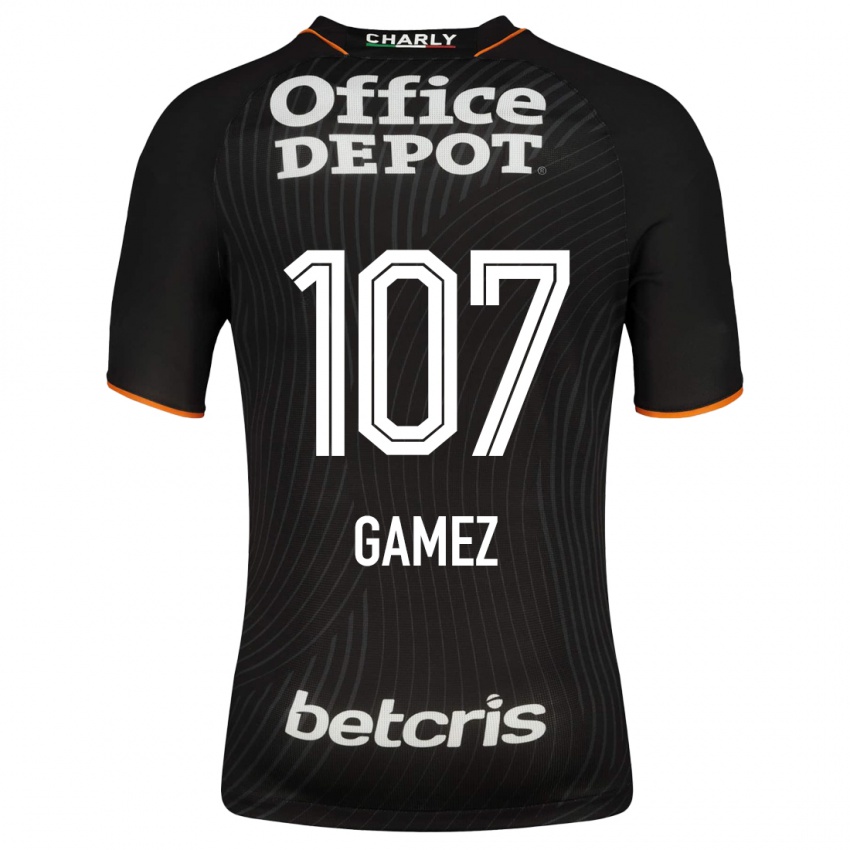 Hombre Camiseta Sergio Gámez #107 Negro 2ª Equipación 2023/24 La Camisa