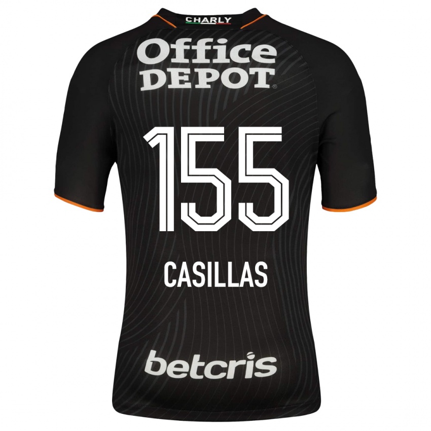 Hombre Camiseta Johan Casillas #155 Negro 2ª Equipación 2023/24 La Camisa