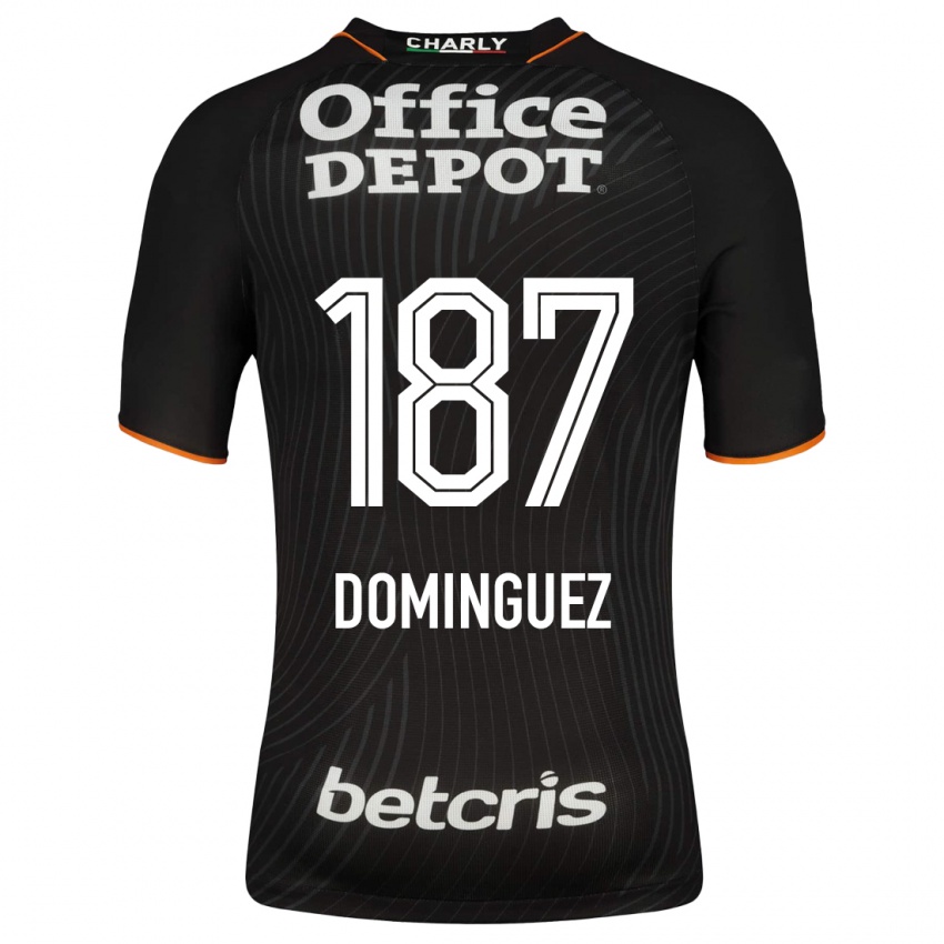 Hombre Camiseta Alexéi Domínguez #187 Negro 2ª Equipación 2023/24 La Camisa