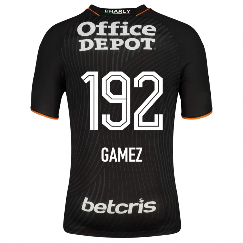 Hombre Camiseta Jonathan Gámez #192 Negro 2ª Equipación 2023/24 La Camisa