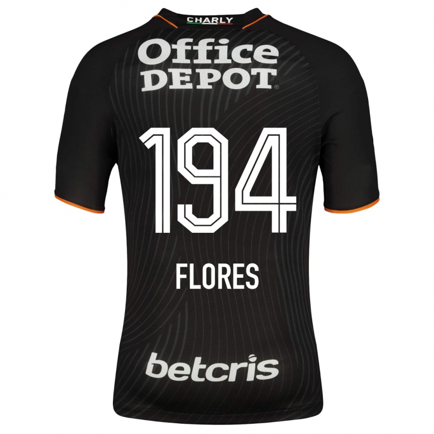 Hombre Camiseta Jason Flores #194 Negro 2ª Equipación 2023/24 La Camisa