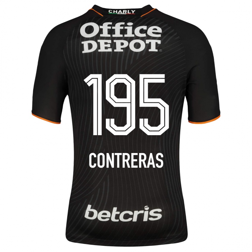 Hombre Camiseta Ari Contreras #195 Negro 2ª Equipación 2023/24 La Camisa