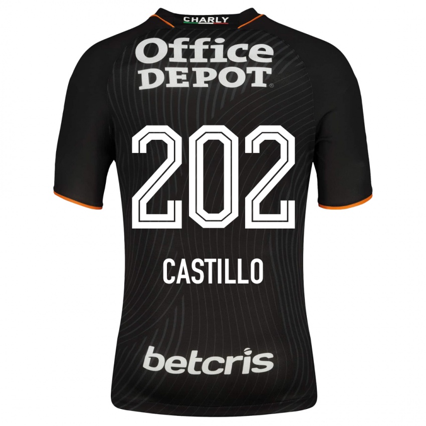 Hombre Camiseta José Castillo #202 Negro 2ª Equipación 2023/24 La Camisa