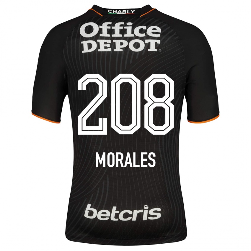Hombre Camiseta Erik Morales #208 Negro 2ª Equipación 2023/24 La Camisa