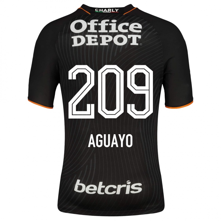 Hombre Camiseta Sergio Aguayo #209 Negro 2ª Equipación 2023/24 La Camisa