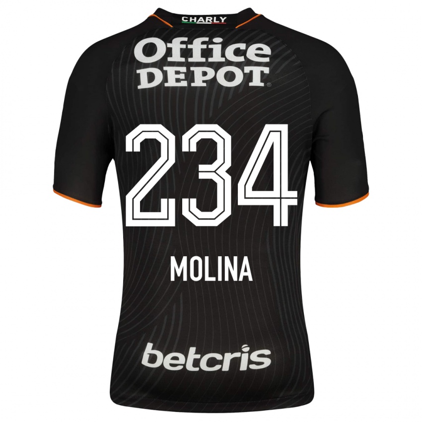 Hombre Camiseta Yoshimar Molina #234 Negro 2ª Equipación 2023/24 La Camisa