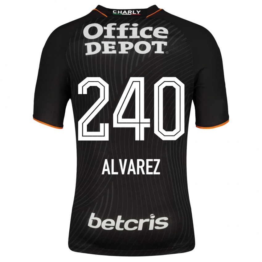 Hombre Camiseta Gael Álvarez #240 Negro 2ª Equipación 2023/24 La Camisa