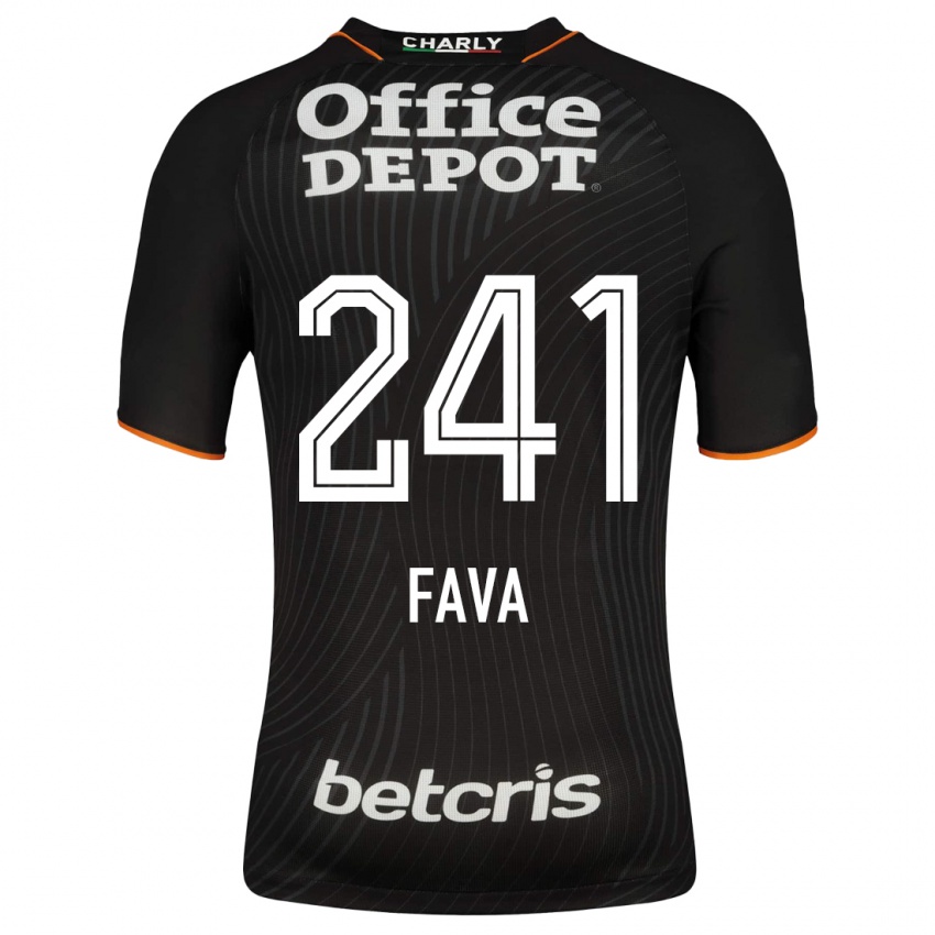 Hombre Camiseta Marco Fava #241 Negro 2ª Equipación 2023/24 La Camisa