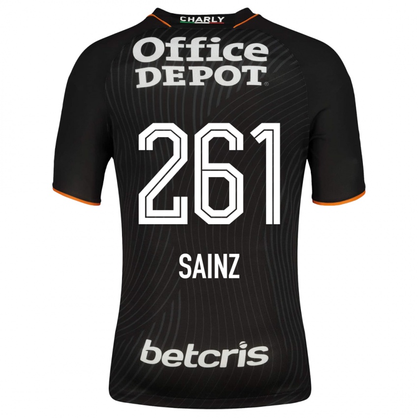 Hombre Camiseta Diego Sáinz #261 Negro 2ª Equipación 2023/24 La Camisa