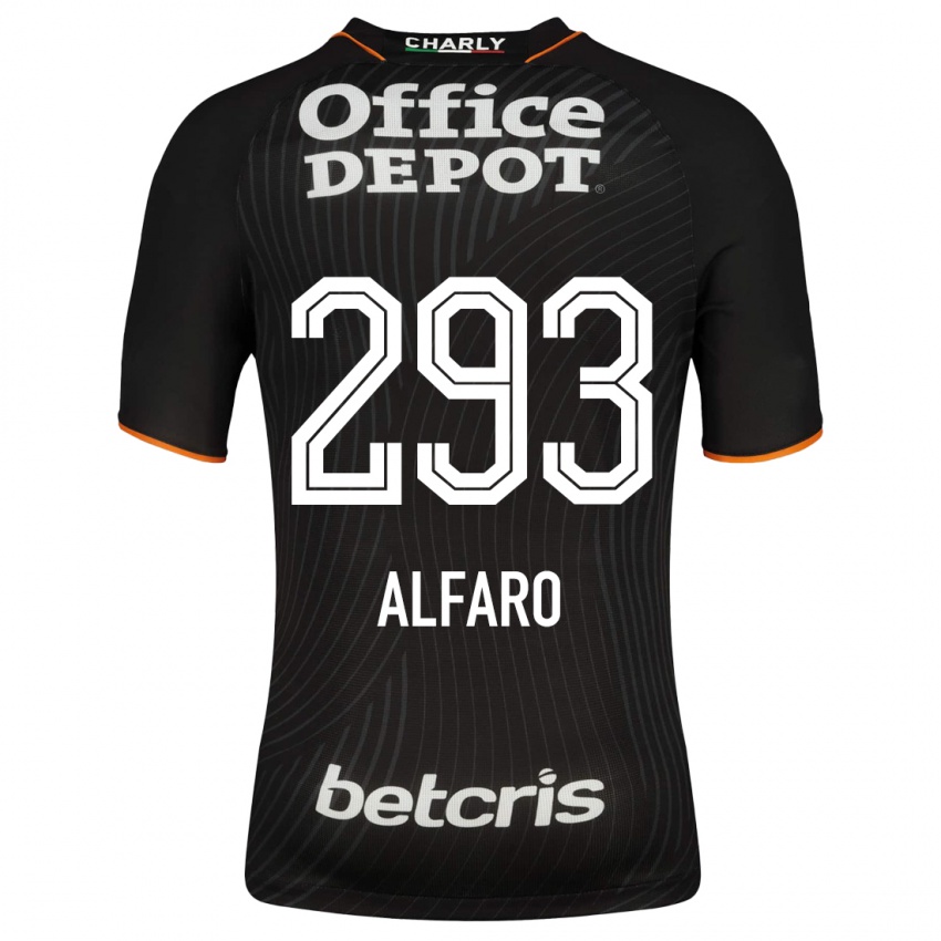Hombre Camiseta Cristóbal Alfaro #293 Negro 2ª Equipación 2023/24 La Camisa
