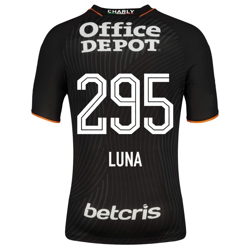 Hombre Camiseta Irving Luna #295 Negro 2ª Equipación 2023/24 La Camisa