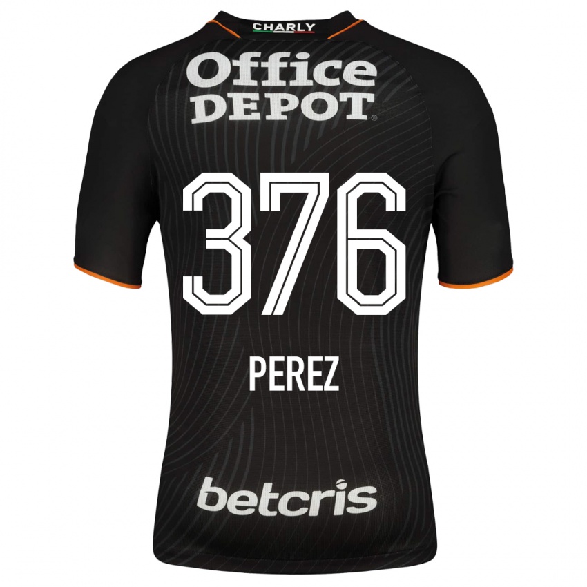 Hombre Camiseta Abraham Pérez #376 Negro 2ª Equipación 2023/24 La Camisa