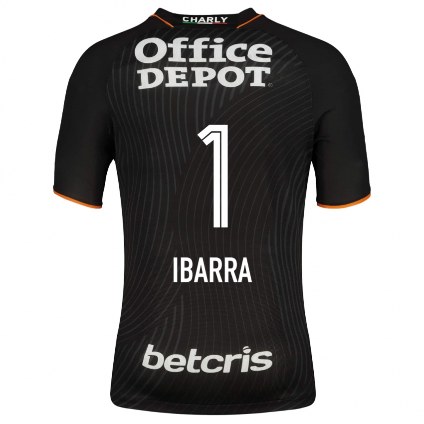 Hombre Camiseta Fabiola Ibarra #1 Negro 2ª Equipación 2023/24 La Camisa