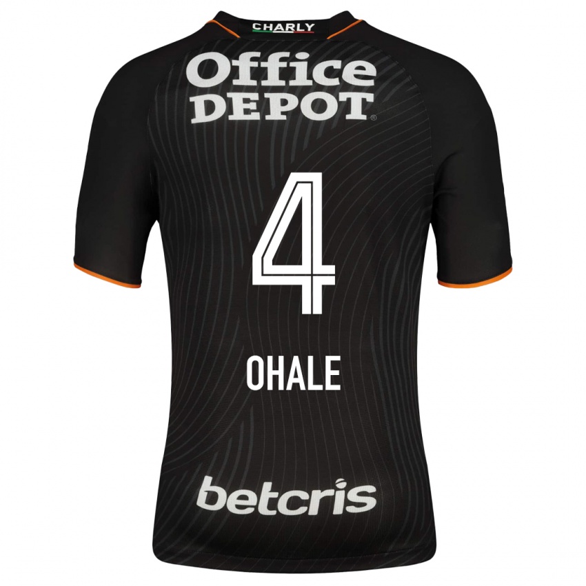 Hombre Camiseta Osinachi Ohale #4 Negro 2ª Equipación 2023/24 La Camisa
