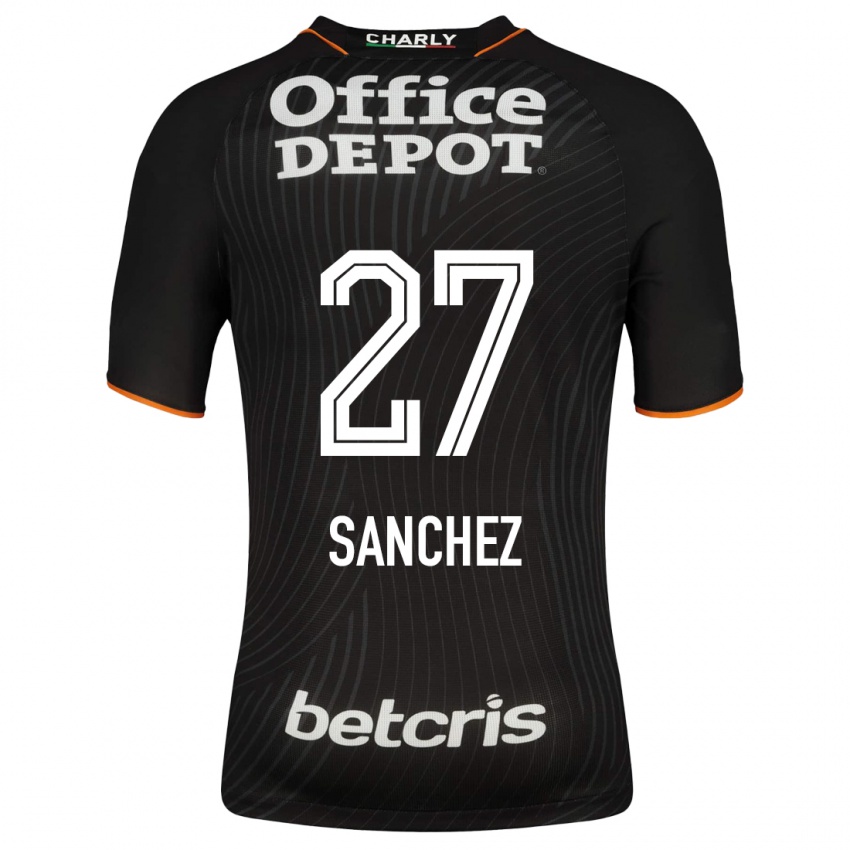 Hombre Camiseta Ella Sanchez #27 Negro 2ª Equipación 2023/24 La Camisa