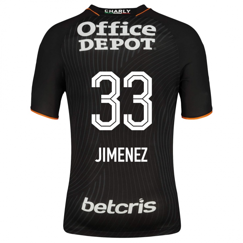 Hombre Camiseta Stefani Jiménez #33 Negro 2ª Equipación 2023/24 La Camisa