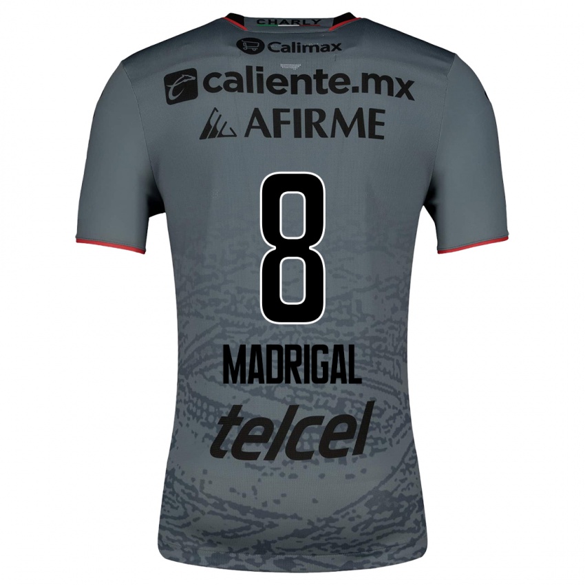 Hombre Camiseta Fernando Madrigal #8 Gris 2ª Equipación 2023/24 La Camisa