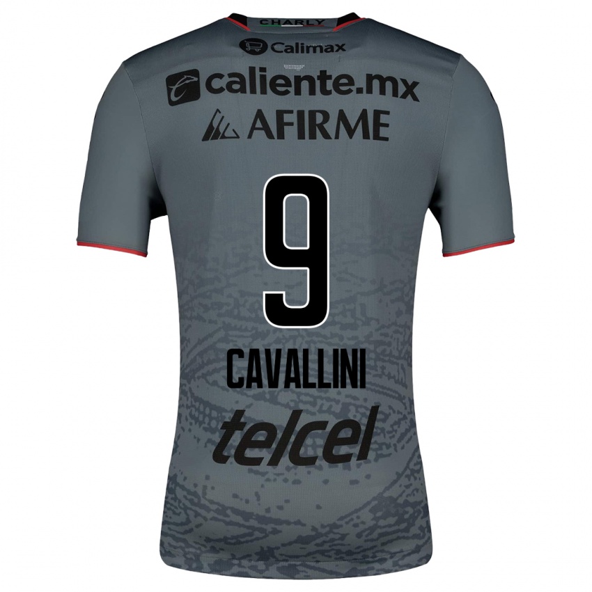 Hombre Camiseta Lucas Cavallini #9 Gris 2ª Equipación 2023/24 La Camisa